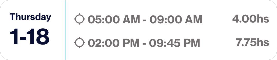 Night Shift Schedule